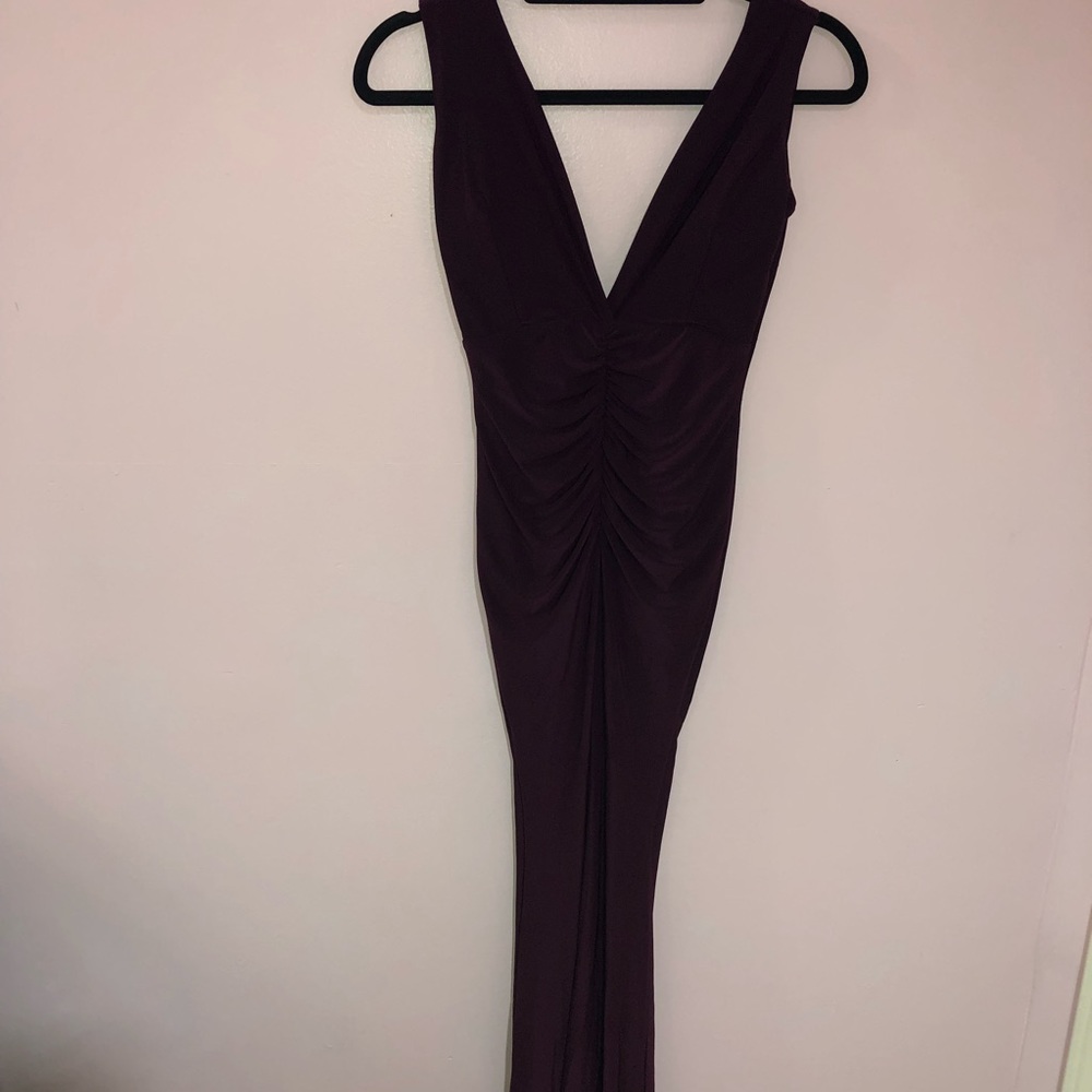 Long formal wine dress